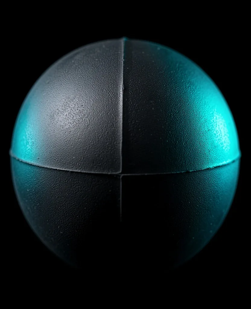 Macro view of a peanut massage ball