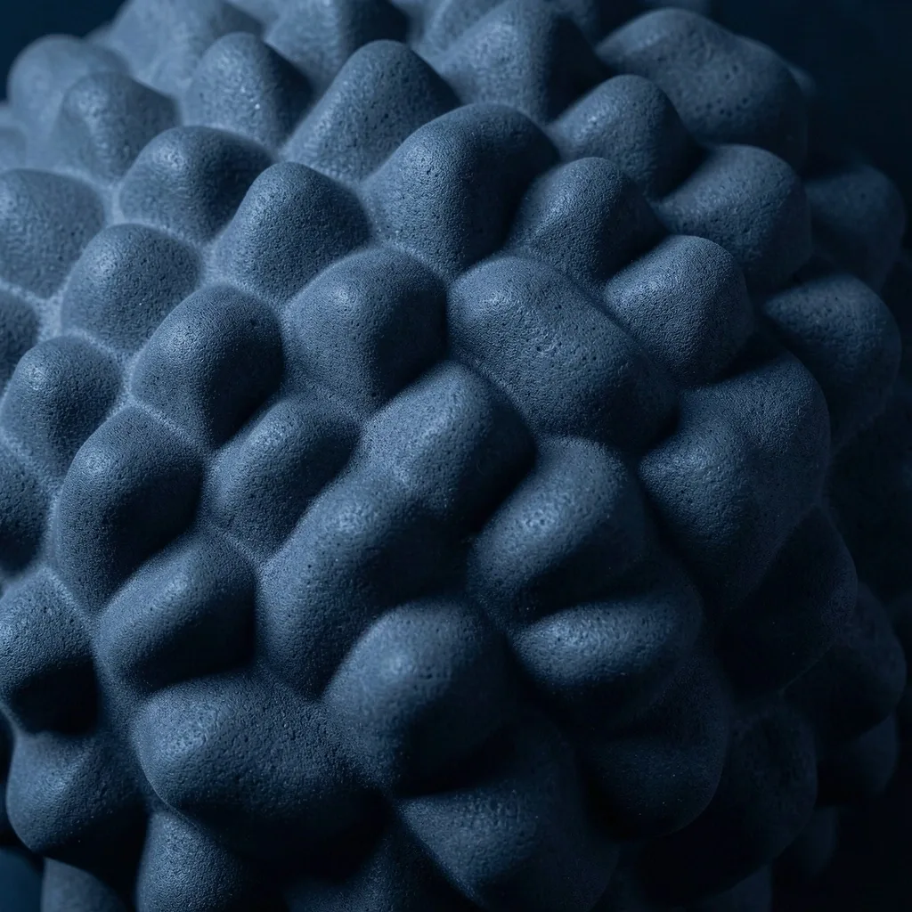 Foam roller surface texture macro