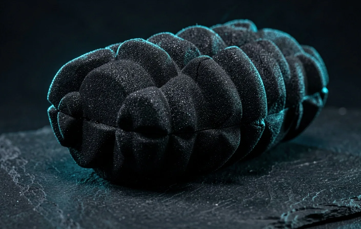 High-density foam roller macro detail