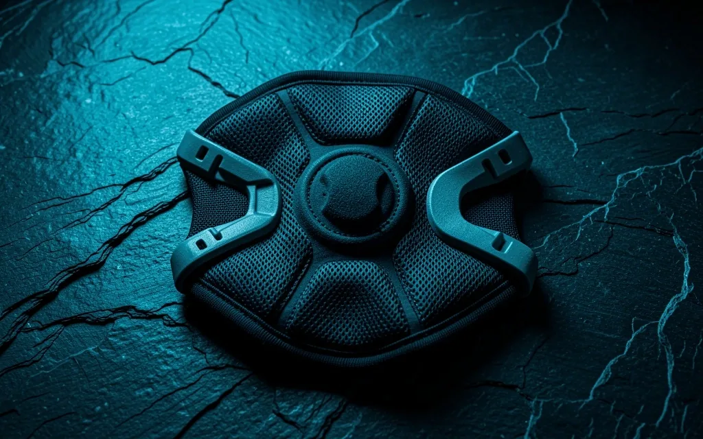 Knee brace for sports laid flat