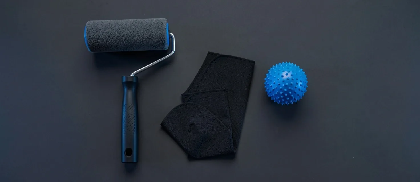 Recovery gear flat lay